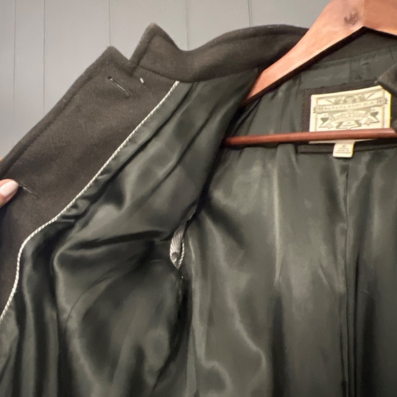 Banana Republic Olive Wool Military Trench -size M - Picture 5 of 16